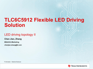 TLC6C5912 Flexible LED Driving Solution