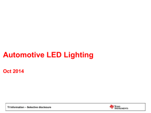 TI LPP Automotive lighting presentation