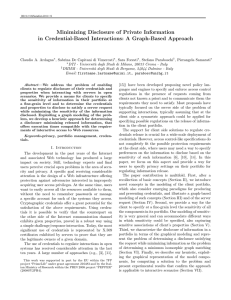 Minimizing Disclosure of Private Information in Credential