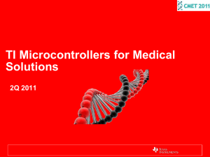 TI Microcontrollers for Medical Solutions