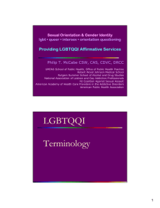 Providing Services to Lesbian, Gay, Bisexual