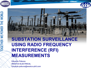 substation surveillance using radio frequency interference (rfi)