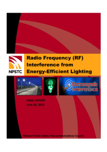 Radio Frequency Interference from Energy Efficient Lighting