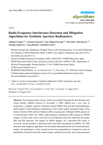 Radio-Frequency Interference Detection and Mitigation Algorithms