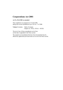 Corporations Act 2001 - Federal Register of Legislation