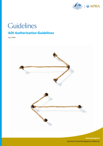 Guidelines - Australian Prudential Regulation Authority