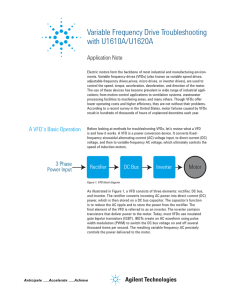 Variable Frequency Drive Troubleshooting with U1610A/U1620A