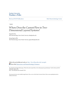 Where Does the Current Flow in Two-Dimensional - Purdue e-Pubs