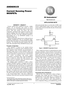 AND8093/D Current Sensing Power MOSFETs