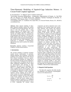 Time-Harmonic Modeling of Squirrel-Cage Induction Motors