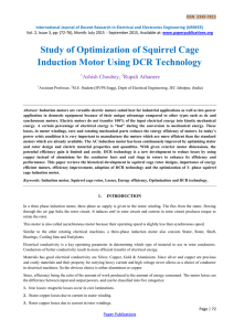 Study of Optimization of Squirrel Cage Induction Motor Using DCR