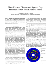 Finite Element Diagnosis of Squirrel Cage Induction Motors