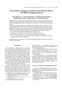 Rotor Failures Diagnosis of Squirrel Cage Induction Motors with