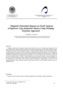 Magnetic Saturation Impacts on Fault Analysis of Squirrel