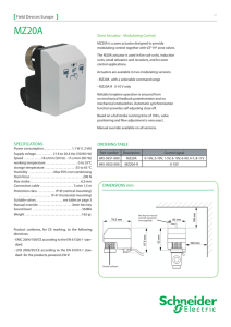 SPECIFICATIONS Field Devices Europe DIMENSIONS mm