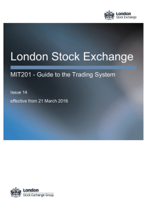 Guide to the Trading System