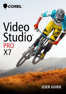 PDF Corel VideoStudio Pro X7 User Guide