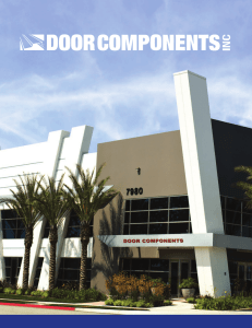 WHAT WE DO - Door Components