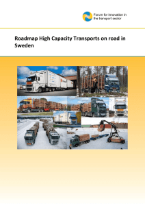 Roadmap High Capacity Transports on road in Sweden