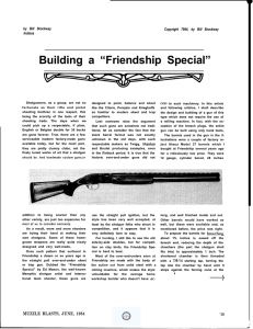 Building a “Friendship Special” - National Muzzle Loading Rifle