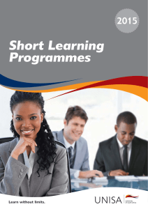 Short Learning Programmes