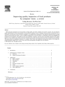 Improving quality inspection of food products by computer vision––a