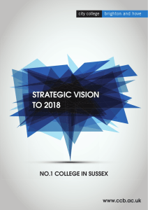 strategic vision to 2018 - City College Brighton and Hove