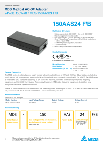 MDS-150AAS24 F/B Datasheet