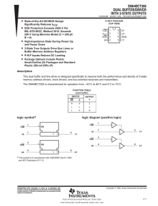 Dual Buffer/Driver With 3-State Outputs (Rev. B