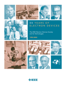 50 YEARS OF ELECTRON DEVICES