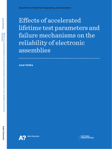 Effects of Accelerated Lifetime Test Parameters and Failure