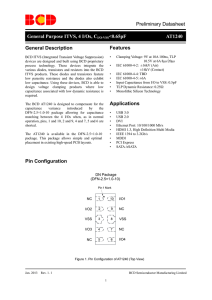 Preliminary Datasheet General Purpose ITVS, 4 I/Os, CI/O