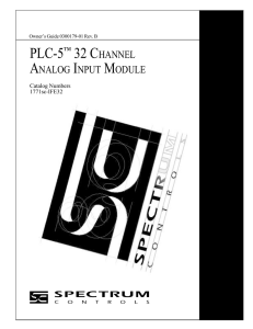 plc-5™ 32 channel analog input module