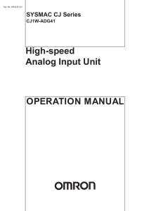 SYSMAC CJ Series CJ1W-ADG41 High-speed Analog