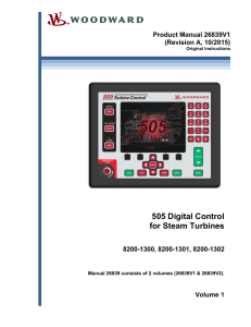 505 Digital Control for Steam Turbines