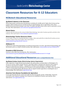 Classroom Resources for K-12 Educators