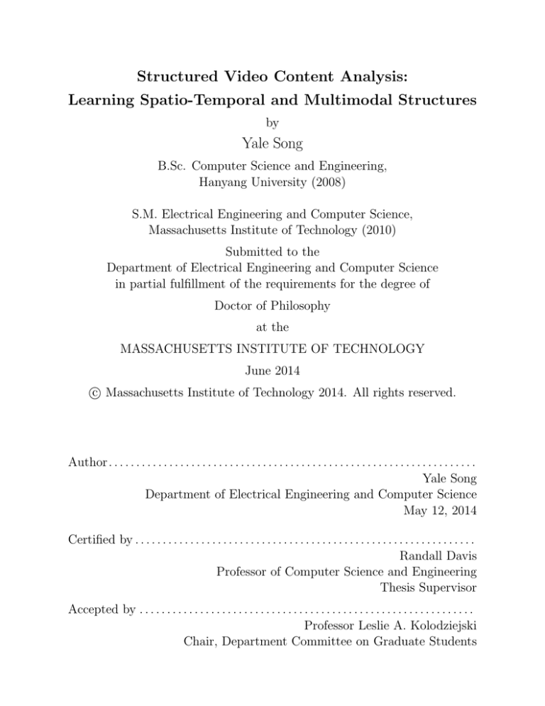 video content analysis thesis