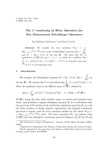 The Lp-continuity of Wave Operators for One Dimensional