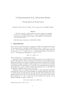 A Characterization of Lp Intersection Bodies