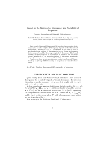 Bounds for the Weighted Lp Discrepancy and Tractability of