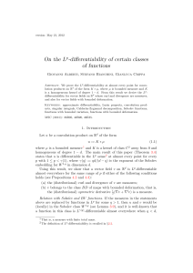 On the Lp-differentiability of certain classes of functions