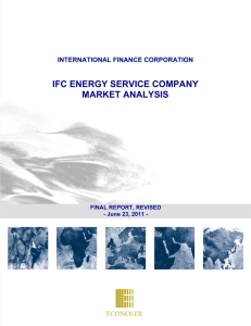 IFC ENERGY SERVICE COMPANY MARKET ANALYSIS