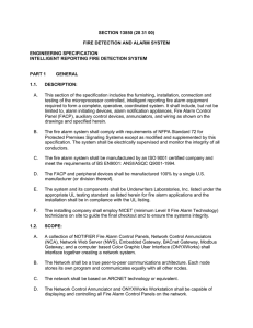 SECTION 13850 (28 31 00) FIRE DETECTION AND ALARM