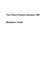 The Police Pension Scheme 1987