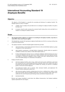 International Accounting Standard 19