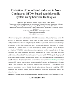 Reduction of out of band radiation in Non