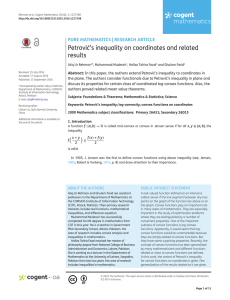 Petrović`s inequality on coordinates and related results