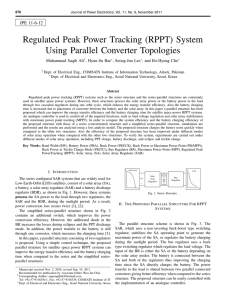 Regulated Peak Power Tracking (RPPT) System Using Parallel