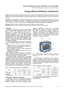 Energy efficient distribution transformers