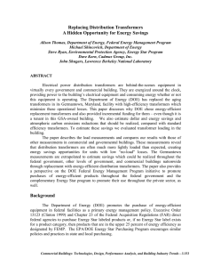 Replacing Distribution Transformers: A Hidden Opportunity